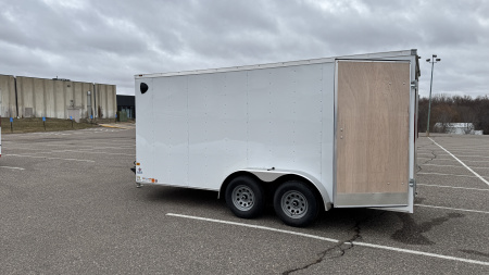 New American Hauler 7x16 Tandem Enclosed Cargo Trailer - Double Rear Doors!