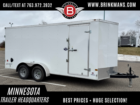 New American Hauler 7x16 Tandem Enclosed Cargo Trailer - Double Rear Doors!