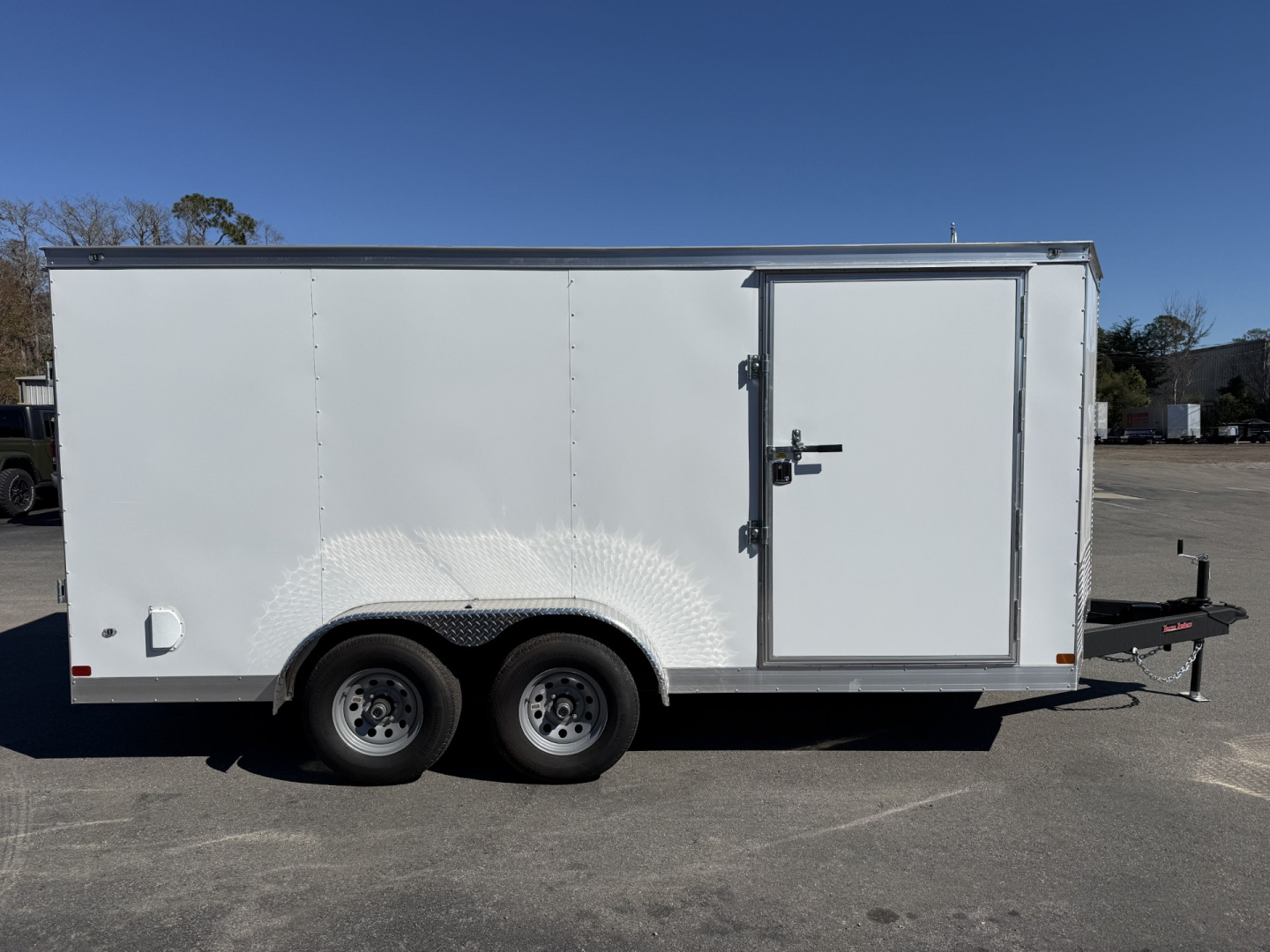 New TX7X16TA3 TEXAS TRAILERS 7' X 16' CARGO / ENCLOSED TRAILER W/REAR RAMP DOOR & SIDE DOOR