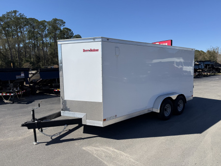 New TX7X16TA3 TEXAS TRAILERS 7' X 16' CARGO / ENCLOSED TRAILER W/REAR RAMP DOOR & SIDE DOOR