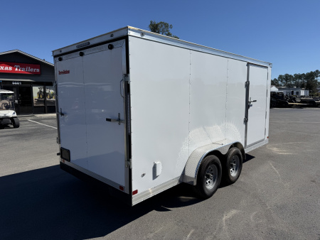 New TX7X16TA3 TEXAS TRAILERS 7' X 16' CARGO / ENCLOSED TRAILER W/REAR RAMP DOOR & SIDE DOOR
