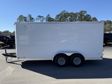 New TX7X16TA3 TEXAS TRAILERS 7' X 16' CARGO / ENCLOSED TRAILER W/REAR RAMP DOOR & SIDE DOOR