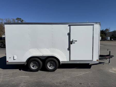 New TX7X16TA3 TEXAS TRAILERS 7' X 16' CARGO / ENCLOSED TRAILER W/REAR RAMP DOOR & SIDE DOOR