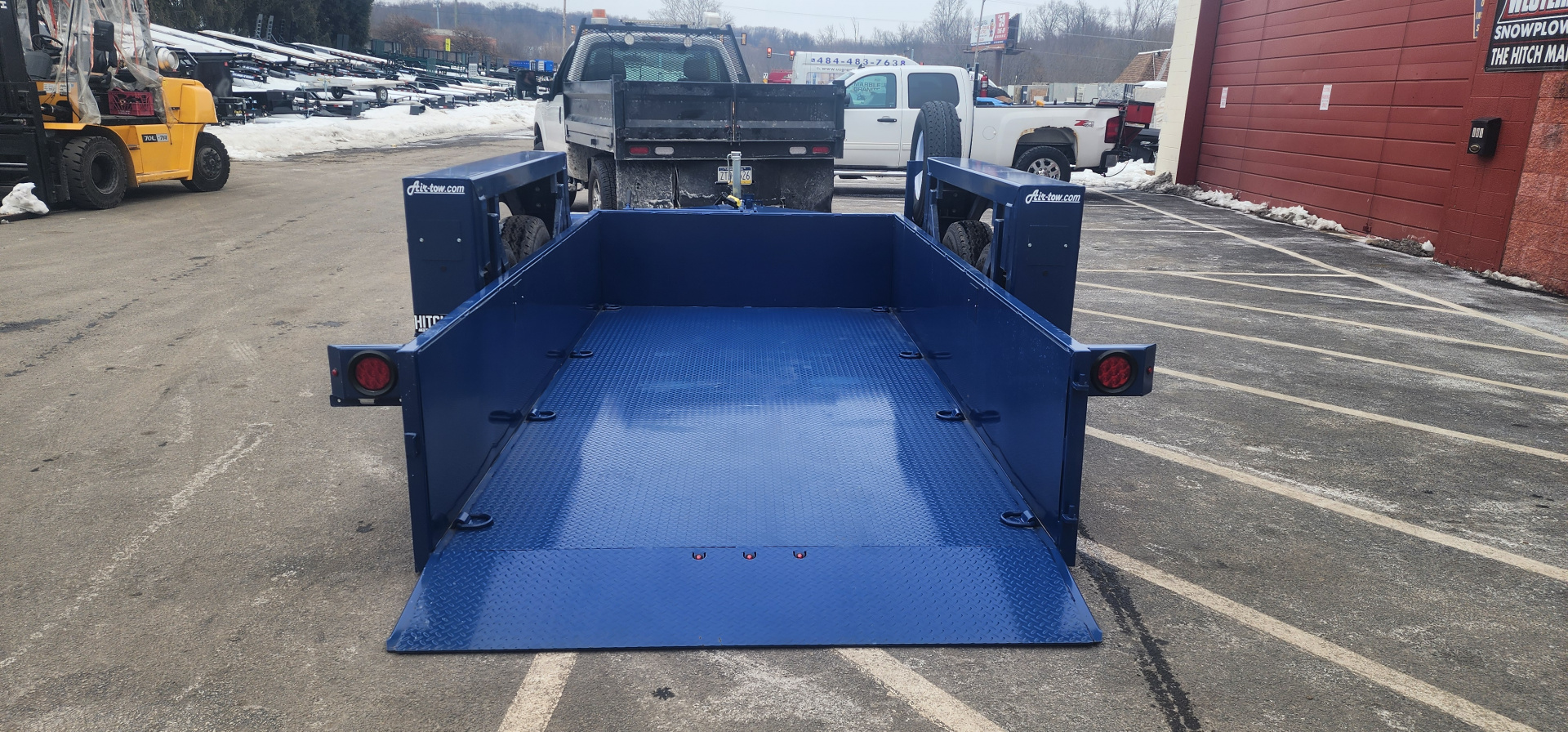 New 6'3" x 14' Air-Tow UT14-10 Drop Deck Utility Flatbed Equipment Trailer, 13.5k GVWR ***Includes Spare Tire