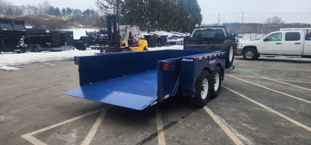 New 6'3" x 14' Air-Tow UT14-10 Drop Deck Utility Flatbed Equipment Trailer, 13.5k GVWR ***Includes Spare Tire
