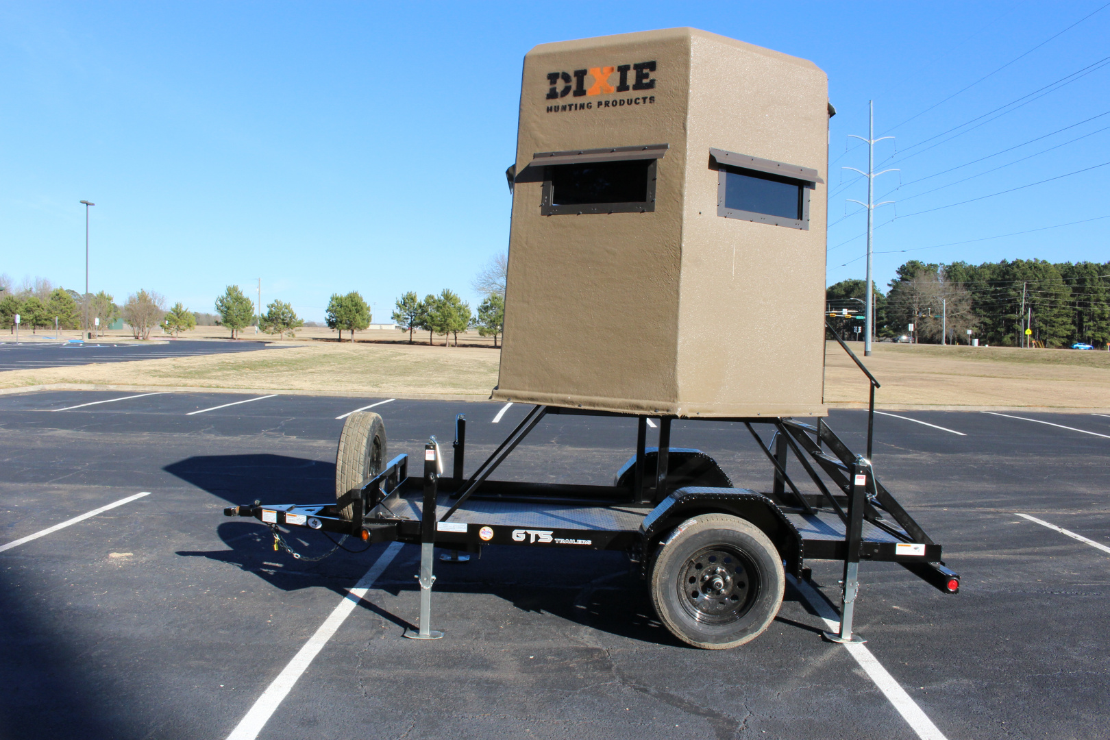 New 2026 GTS 7X7 DIXIE DEER BLIND WITH 5X10 TRAILER Utility Trailer