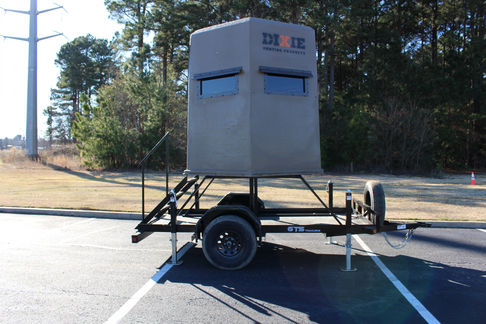 New 2026 GTS 7X7 DIXIE DEER BLIND WITH 5X10 TRAILER Utility Trailer