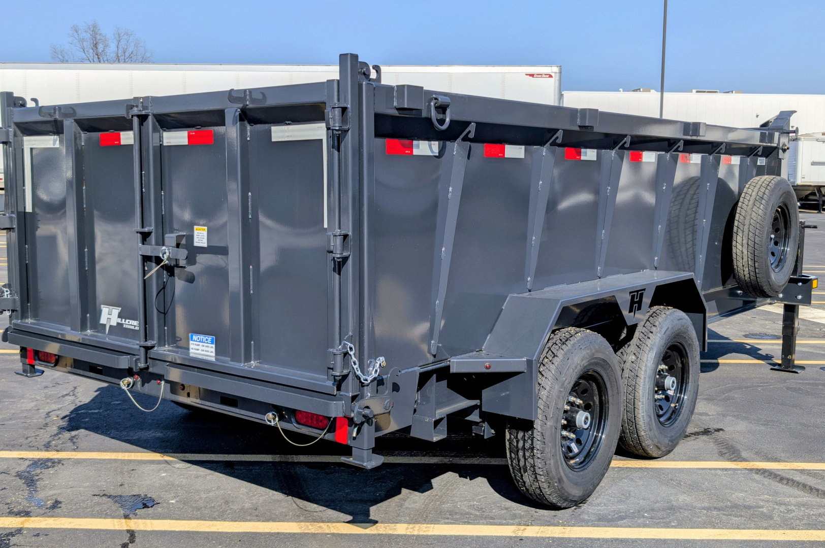 New Hillcrest 159716SGDH 40" Tall Sides Telescoping 7ga Floor 15.9K (GVWR) Gooseneck Dump Trailer