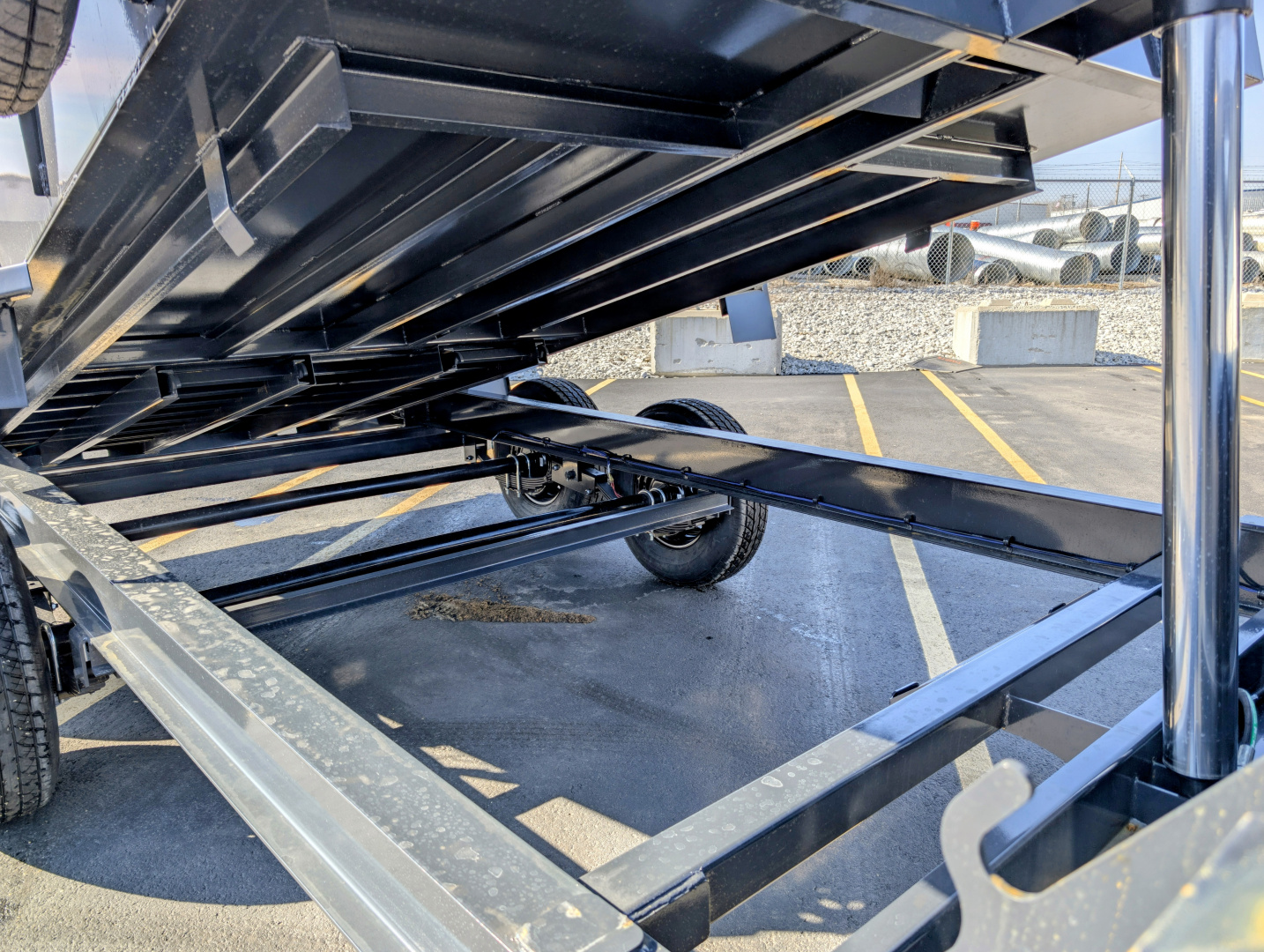 New Hillcrest 159716SGDH 40" Tall Sides Telescoping 7ga Floor 15.9K (GVWR) Gooseneck Dump Trailer