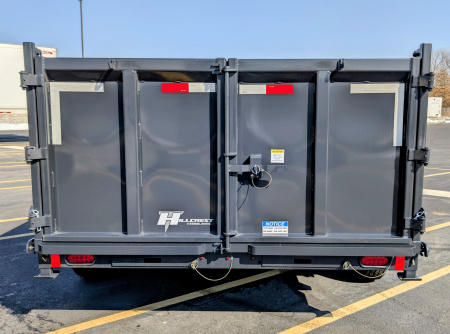 New Hillcrest 159716SGDH 40" Tall Sides Telescoping 7ga Floor 15.9K (GVWR) Gooseneck Dump Trailer