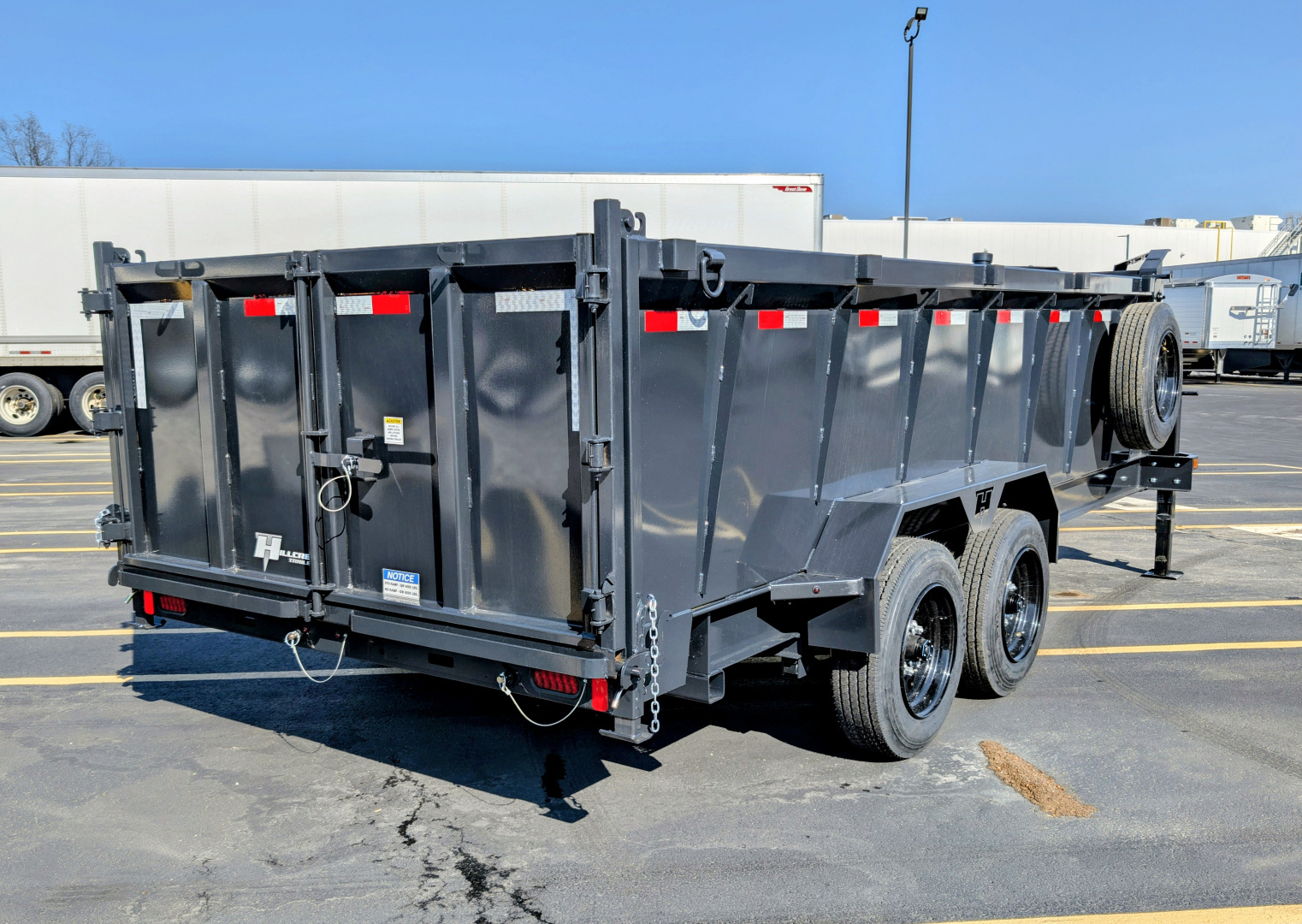 New Hillcrest 176716SGDH 40" Tall Sides Telescoping 7ga Floor 17.6K (GVWR) Gooseneck Dump Trailer