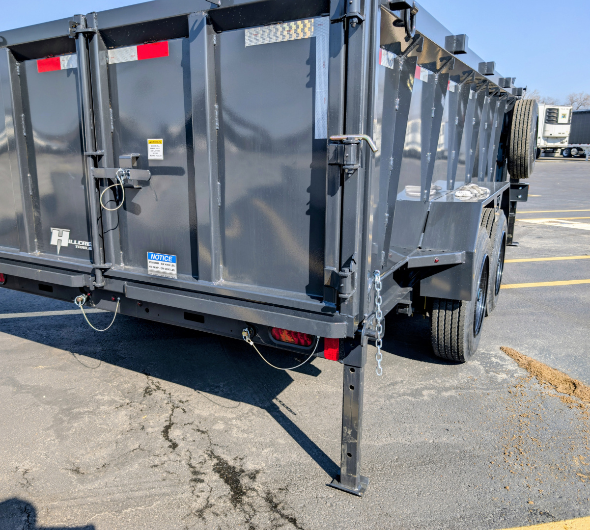 New Hillcrest 176716SGDH 40" Tall Sides Telescoping 7ga Floor 17.6K (GVWR) Gooseneck Dump Trailer