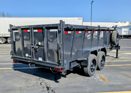 New Hillcrest 176716SGDH 40" Tall Sides Telescoping 7ga Floor 17.6K (GVWR) Gooseneck Dump Trailer