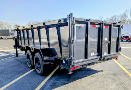 New Hillcrest 176716SGDH 40" Tall Sides Telescoping 7ga Floor 17.6K (GVWR) Gooseneck Dump Trailer