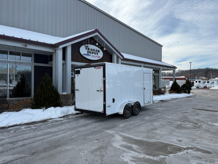 New Pace American 7′ x 16′ + V-Nose Enclosed Cargo Trailer with Ramp Door 7K