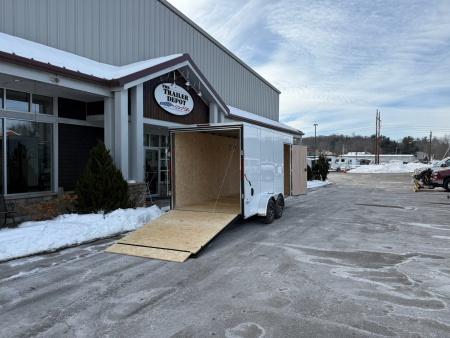 New Pace American 7′ x 16′ + V-Nose Enclosed Cargo Trailer with Ramp Door 7K