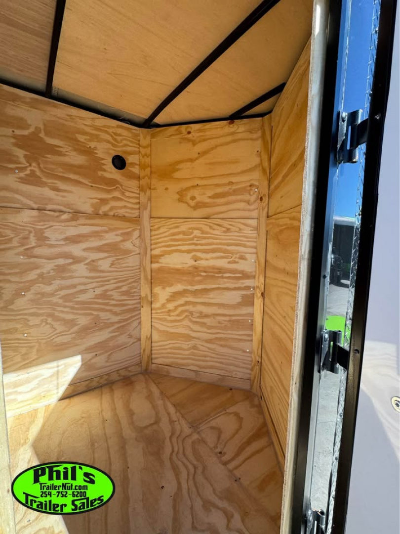 New 5X8 Cargo / Enclosed Trailer ALUMINUM WHEEL UPGRADE! EXTRA HEIGHT 6'6'' INTERIOR & REAR WING!!