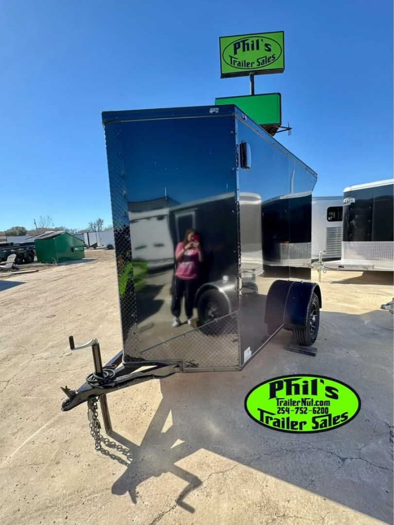 New 5X8 Cargo / Enclosed Trailer ALUMINUM WHEEL UPGRADE! EXTRA HEIGHT 6'6'' INTERIOR & REAR WING!!