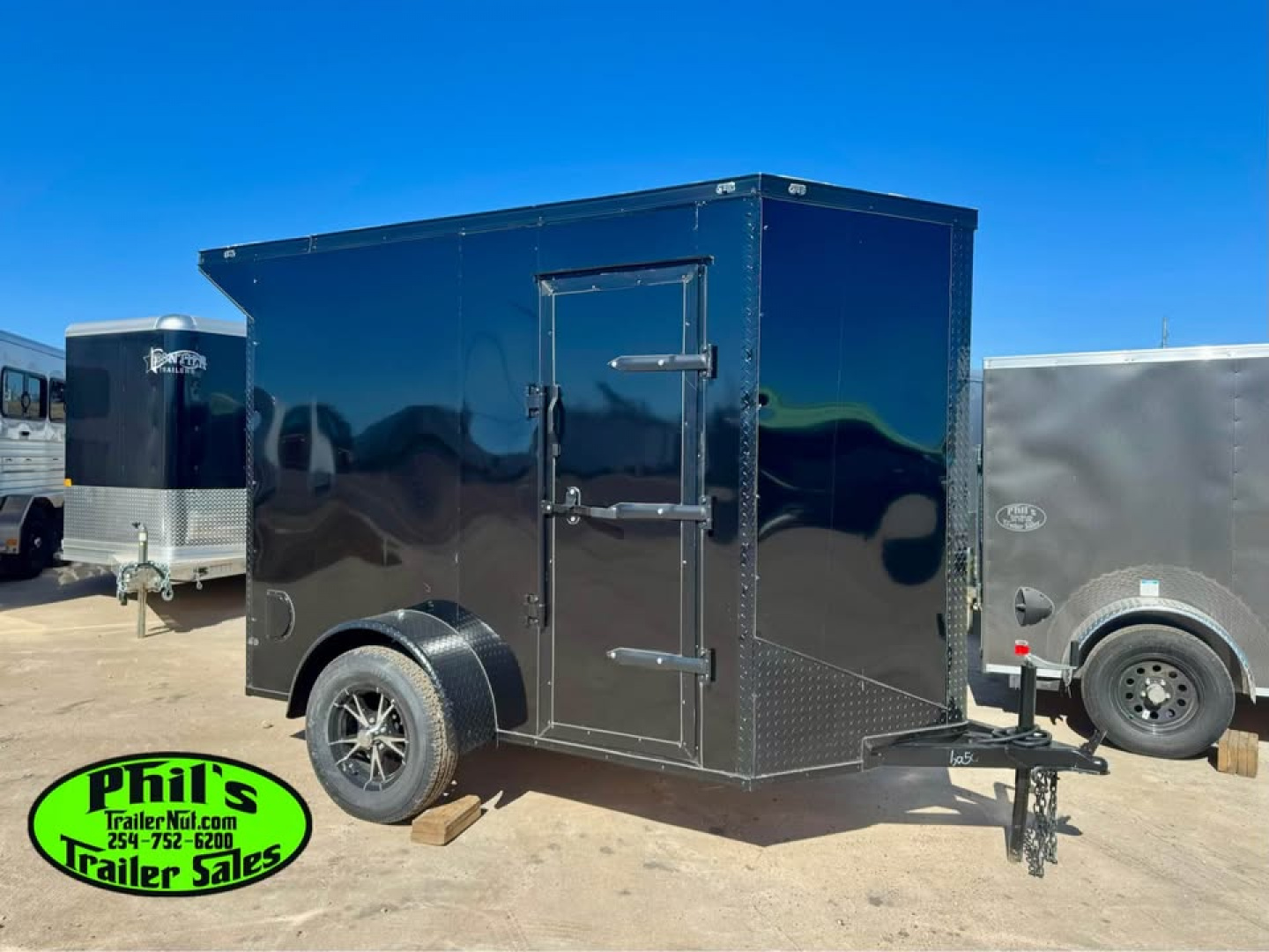 New 5X8 Cargo / Enclosed Trailer ALUMINUM WHEEL UPGRADE! EXTRA HEIGHT 6'6'' INTERIOR & REAR WING!!