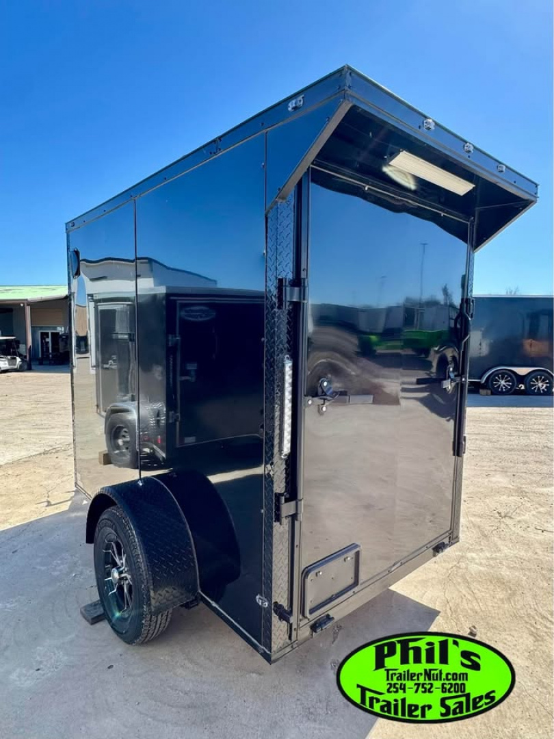 New 5X8 Cargo / Enclosed Trailer ALUMINUM WHEEL UPGRADE! EXTRA HEIGHT 6'6'' INTERIOR & REAR WING!!
