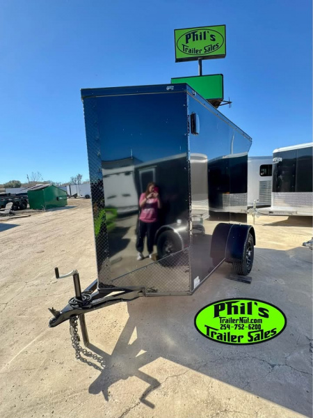 New 5X8 Cargo / Enclosed Trailer ALUMINUM WHEEL UPGRADE! EXTRA HEIGHT 6'6'' INTERIOR & REAR WING!!
