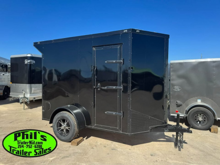 New 5X8 Cargo / Enclosed Trailer ALUMINUM WHEEL UPGRADE! EXTRA HEIGHT 6'6'' INTERIOR & REAR WING!!