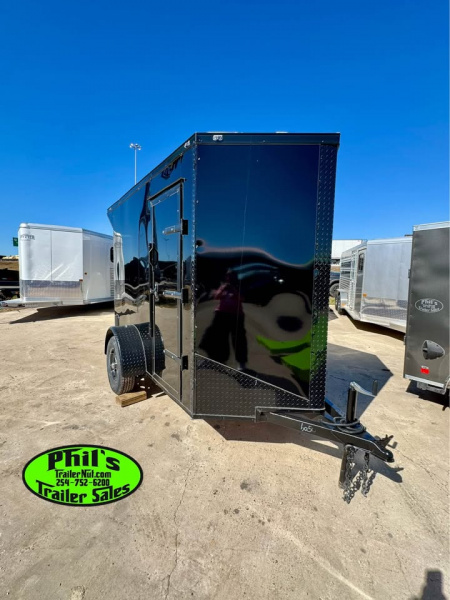 New 5X8 Cargo / Enclosed Trailer ALUMINUM WHEEL UPGRADE! EXTRA HEIGHT 6'6'' INTERIOR & REAR WING!!