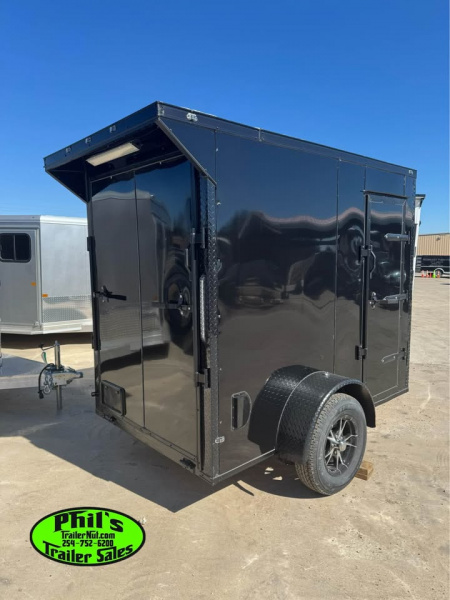 New 5X8 Cargo / Enclosed Trailer ALUMINUM WHEEL UPGRADE! EXTRA HEIGHT 6'6'' INTERIOR & REAR WING!!