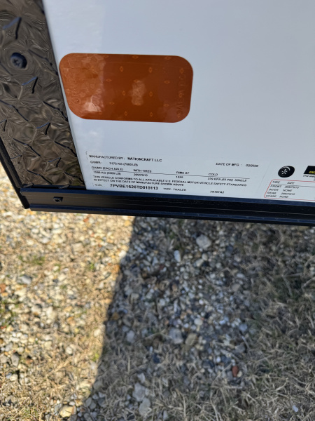 New 2026 NationCraft Trailers 7 x 16 TA POLY Cargo / Enclosed Trailer