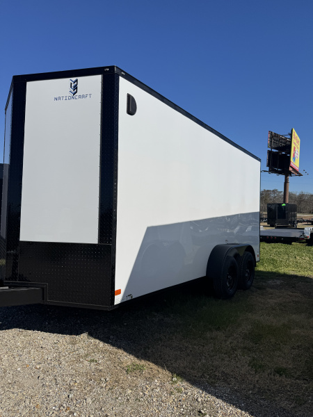 New 2026 NationCraft Trailers 7 x 16 TA POLY Cargo / Enclosed Trailer