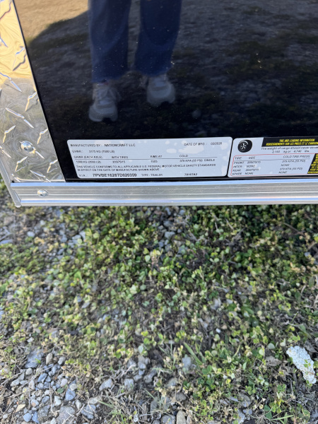 New 2026 NationCraft Trailers 7 X 16 TA POLY Cargo / Enclosed Trailer