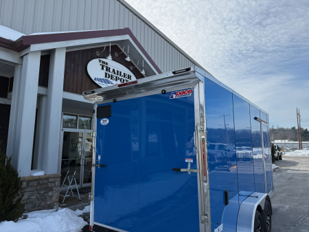 New Pace American 7' x 16' + V-Nose Enclosed Cargo Trailer with Ramp Door 7K