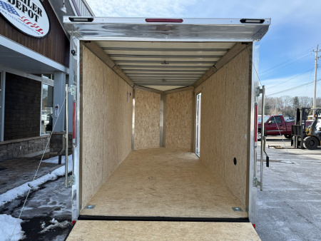 New Pace American 7' x 16' + V-Nose Enclosed Cargo Trailer with Ramp Door 7K