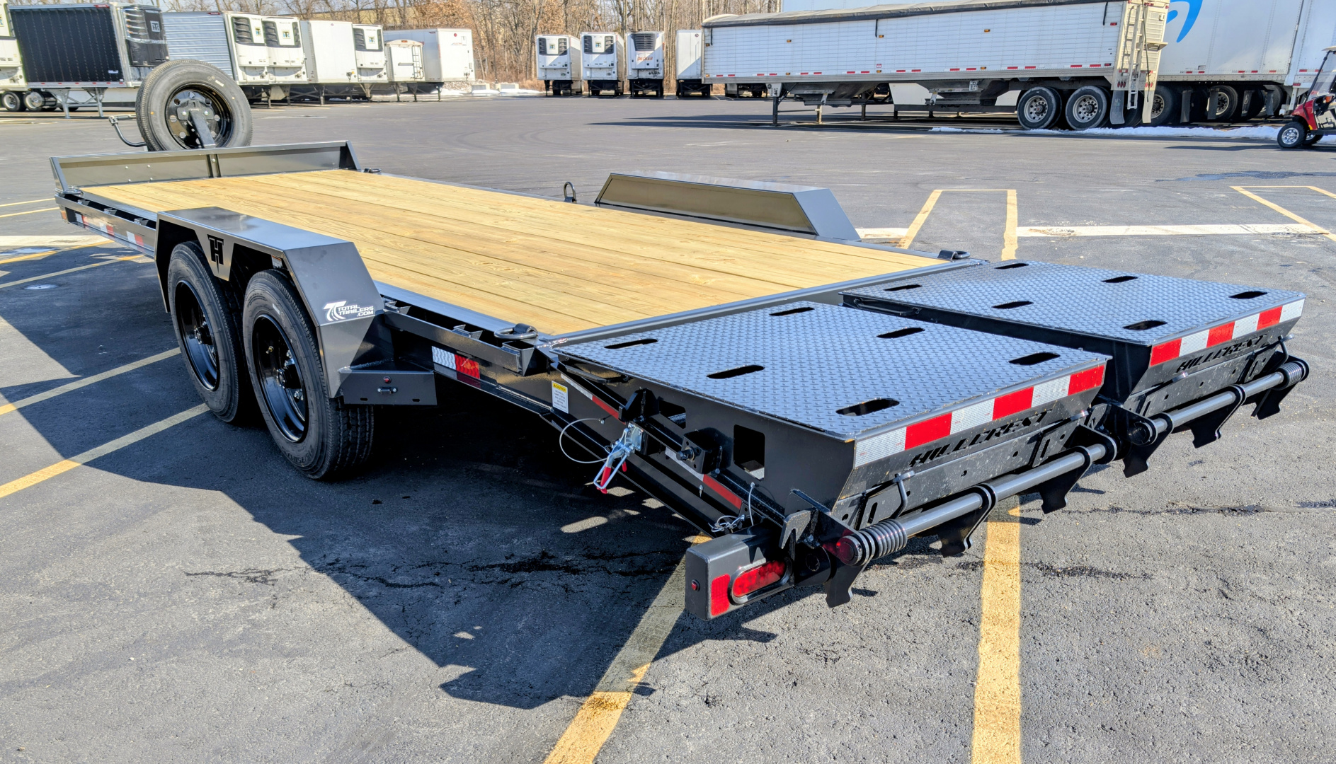 New Hillcrest 176193SE 22' I-Beam, Max Ramps 17.6K (GVWR) Equipment Trailer