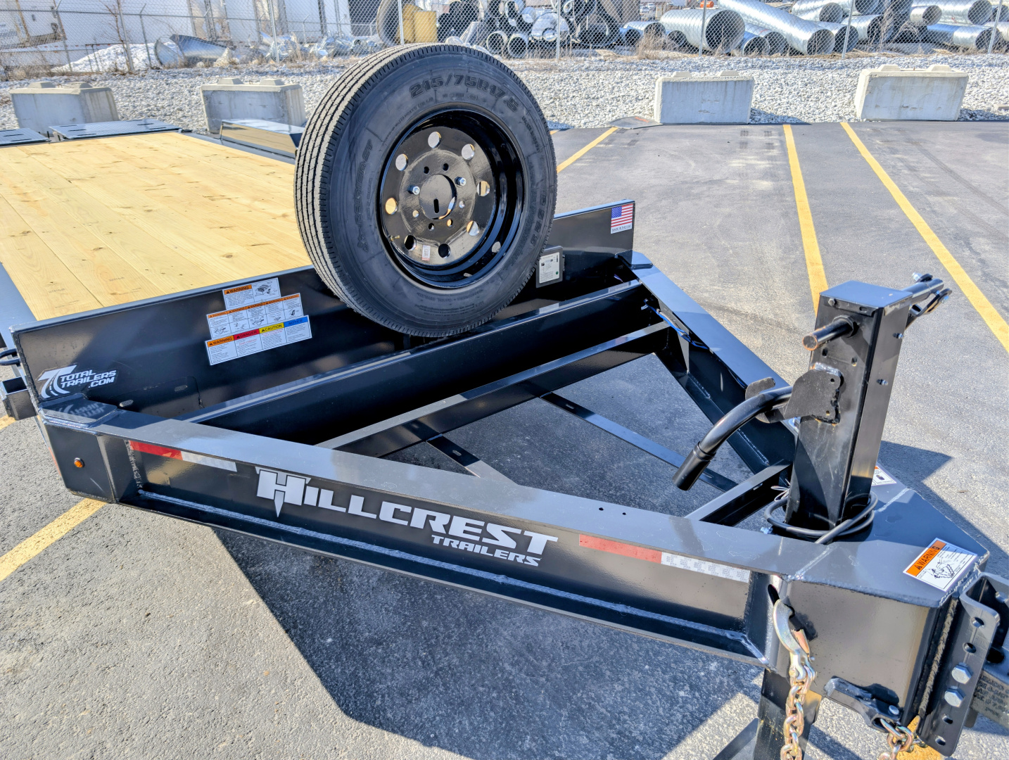 New Hillcrest 176193SE 22' I-Beam, Max Ramps 17.6K (GVWR) Equipment Trailer