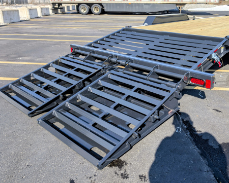 New Hillcrest 176193SE 22' I-Beam, Max Ramps 17.6K (GVWR) Equipment Trailer