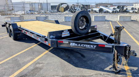 New Hillcrest 176193SE 22' I-Beam, Max Ramps 17.6K (GVWR) Equipment Trailer