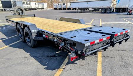 New Hillcrest 176193SE 22' I-Beam, Max Ramps 17.6K (GVWR) Equipment Trailer