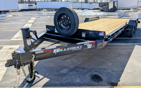New Hillcrest 176193SE 22' I-Beam, Max Ramps 17.6K (GVWR) Equipment Trailer