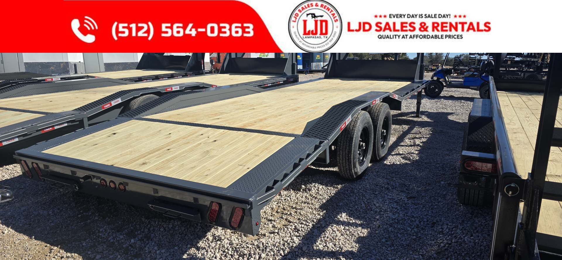 New 2026 Tiger - Gooseneck Drive Over Fender 102" X 24'