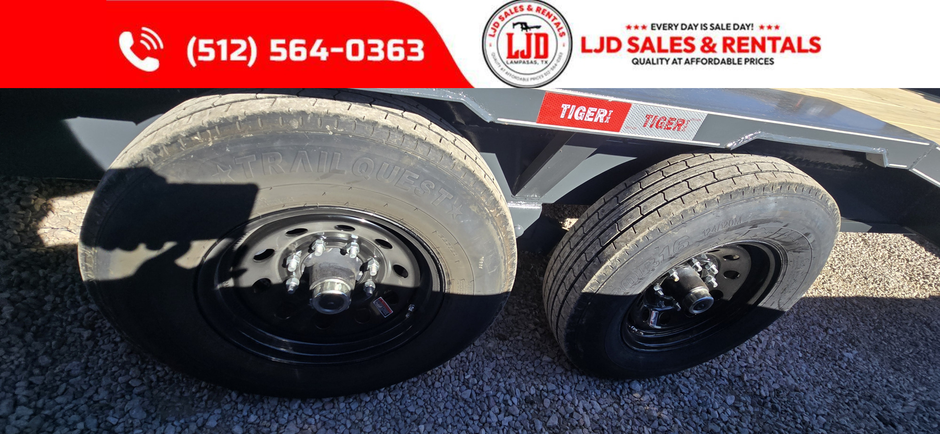 New 2026 Tiger - Gooseneck Drive Over Fender Trailer 102" X 26'