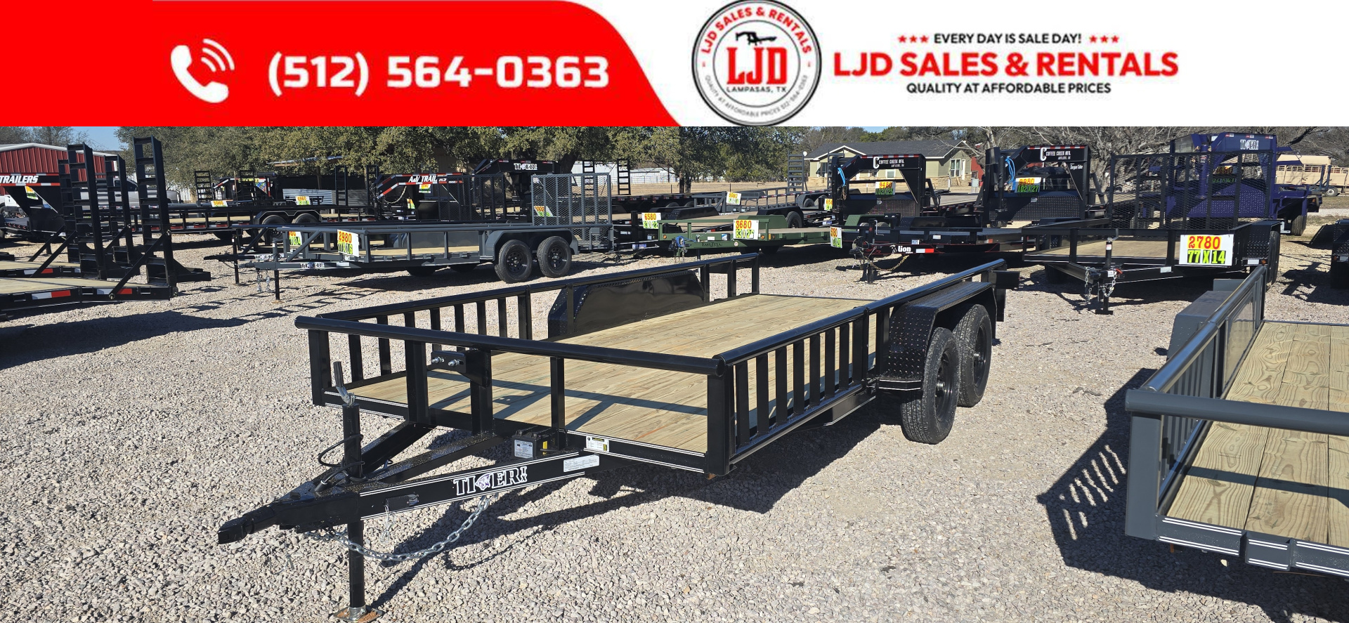 New 2026 Tiger - 83" x 16' - Utility Trailer