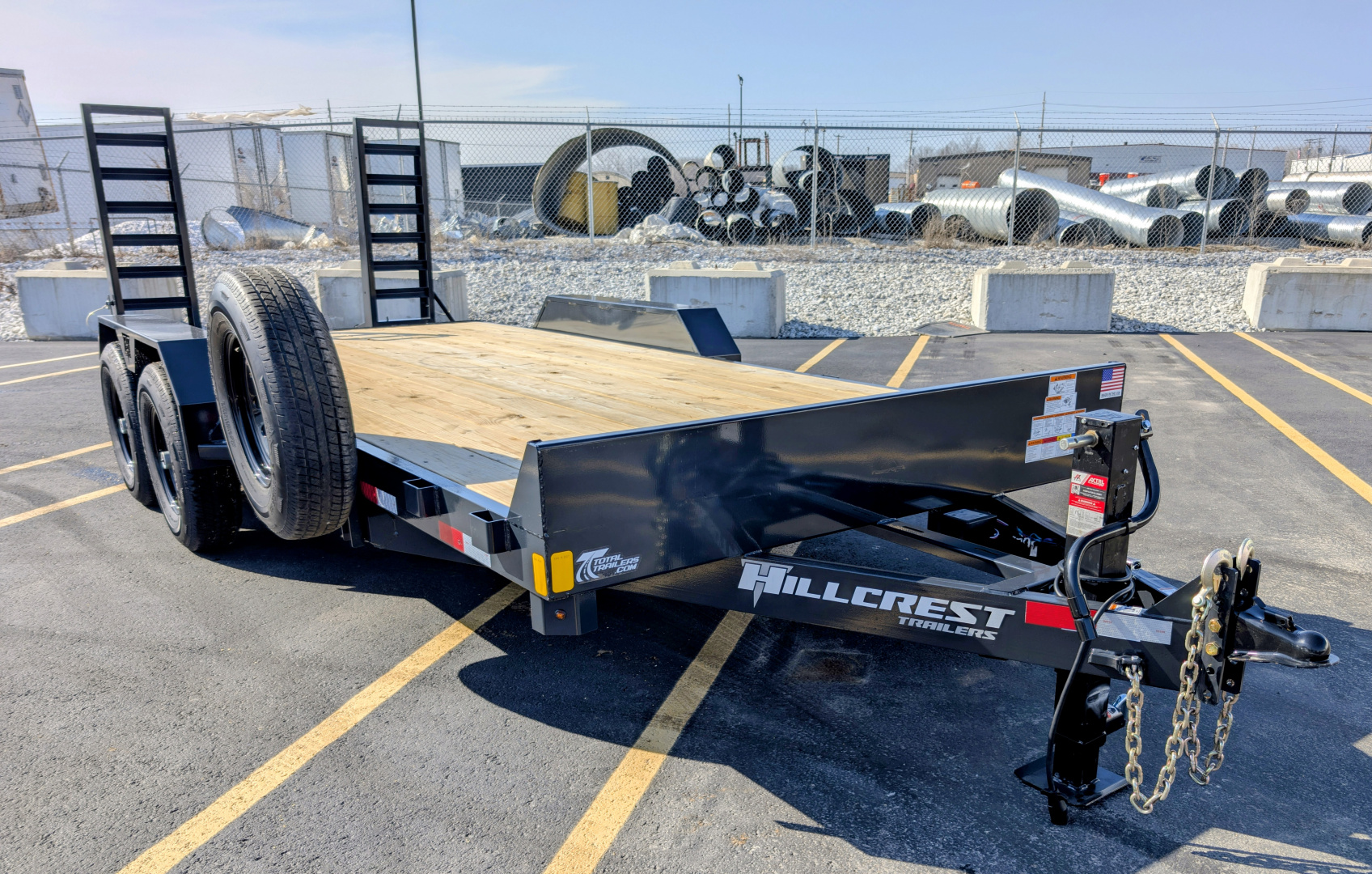 New Hillcrest 14182SE 18' Channel Frame 82" Wide 14K (GVWR) Equipment Trailer