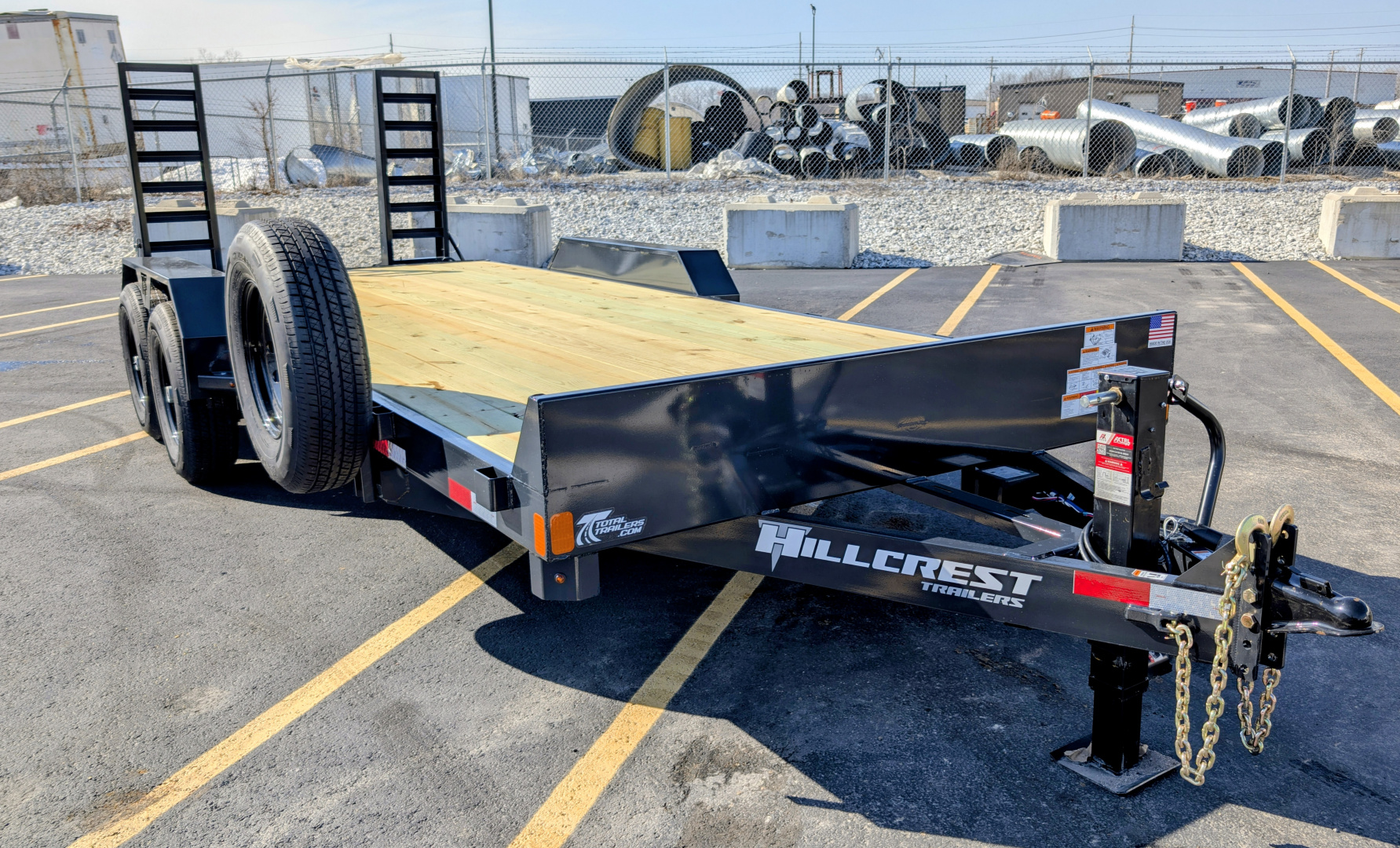 New Hillcrest 14202SE 20' Channel Frame 82" Wide 14K (GVWR) Equipment Trailer