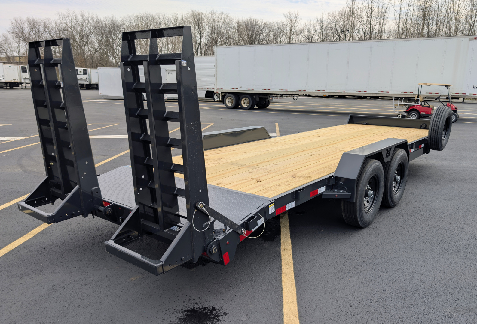 New Hillcrest 16202SE 22' Channel Frame 82" Wide 16K (GVWR) Equipment Trailer