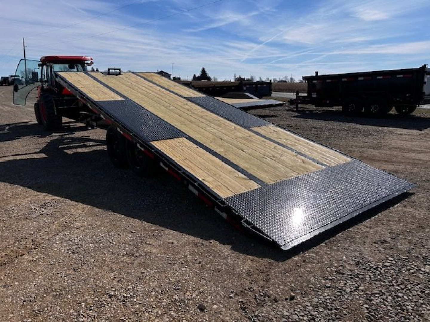 New 2026 MAXXD 102"X22' TOX POWER TILT DECKOVER 17.5K GVWR Equipment Trailer