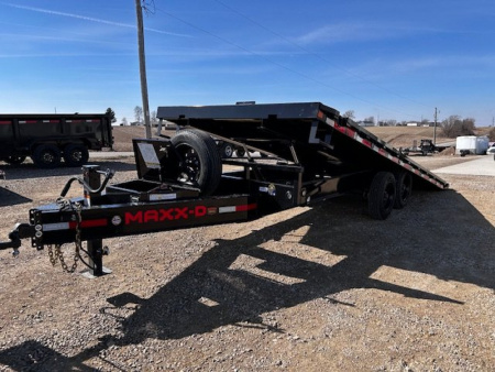 New 2026 MAXXD 102"X22' TOX POWER TILT DECKOVER 17.5K GVWR Equipment Trailer
