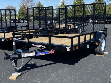 New 2026 Liberty 6' x 12' Single Axle Utility w/ Full Width Mesh Ramp