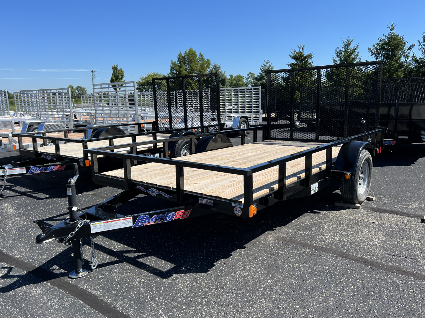 New 2026 Liberty 78" x 12' Single Axle Utility w/ Full Width Mesh Ramp