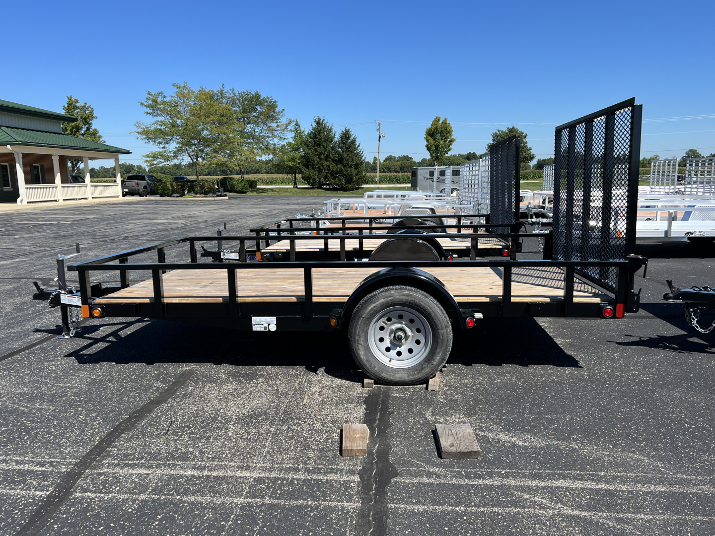New 2026 Liberty 78" x 12' Single Axle Utility w/ Full Width Mesh Ramp